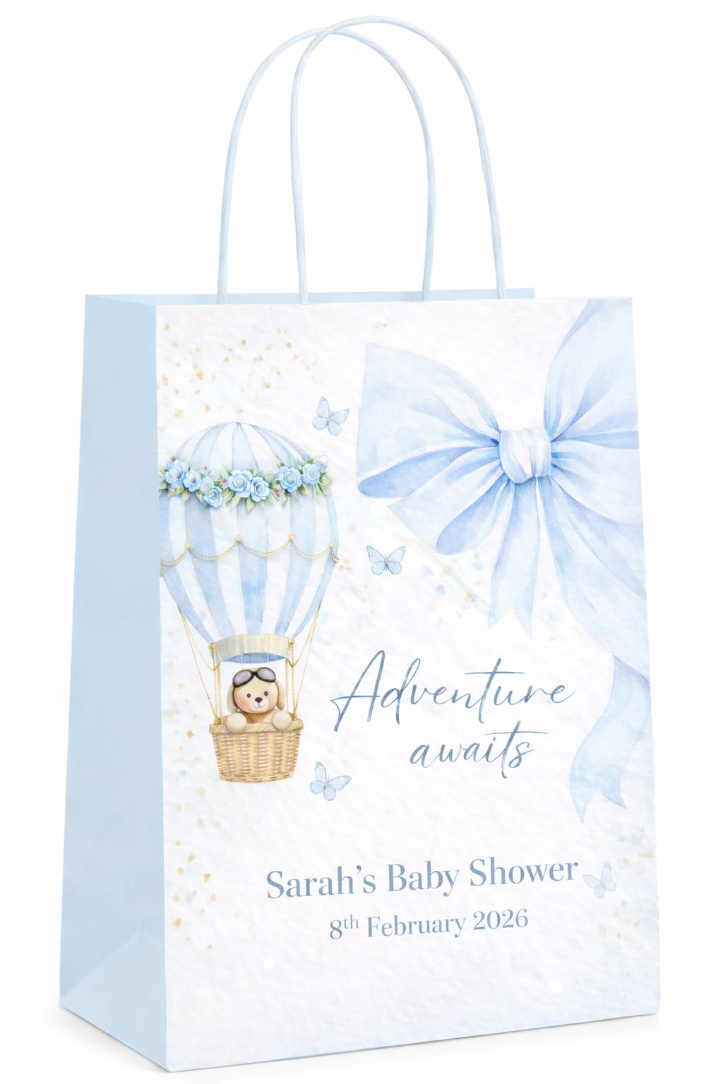 Blue Baby Shower Themed Party Bags