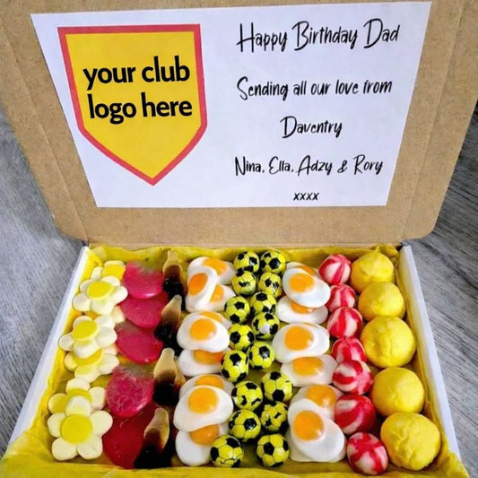 Personalised Football Sweet Letterbox Gift Box | Football Gift