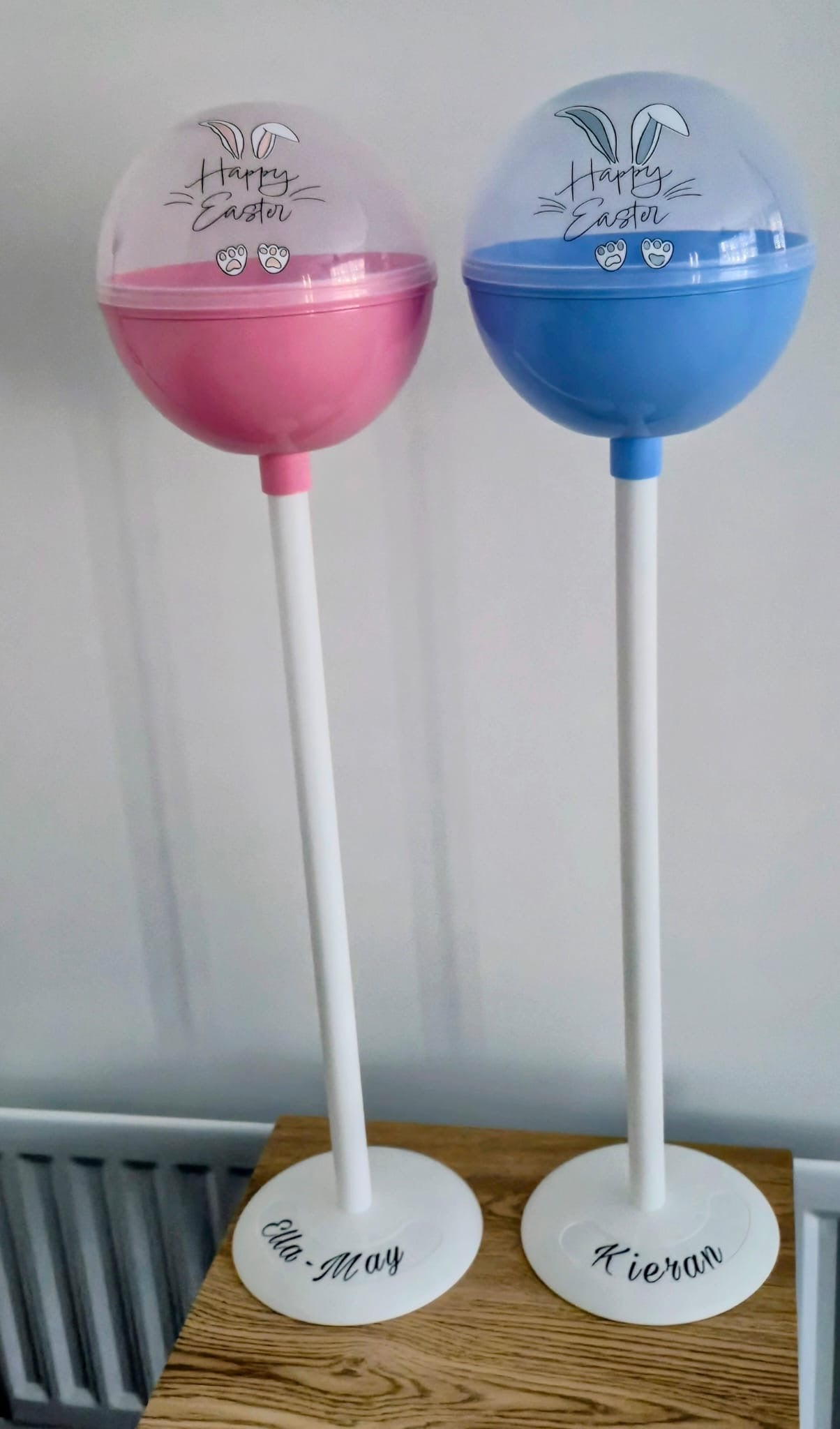 Giant Easter Fillable Plastic Lolipops