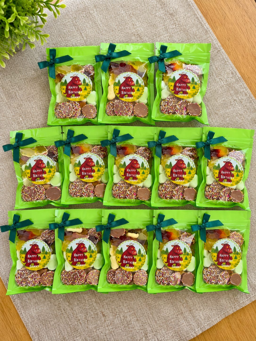 Personalised Gruffalo Party Sweet Bags