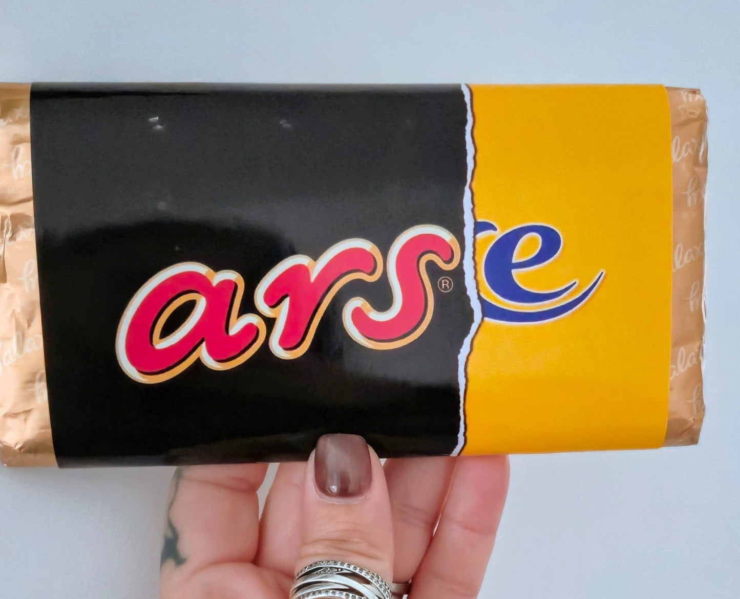18+ Funny “Arse” Novelty Chocolate Bar