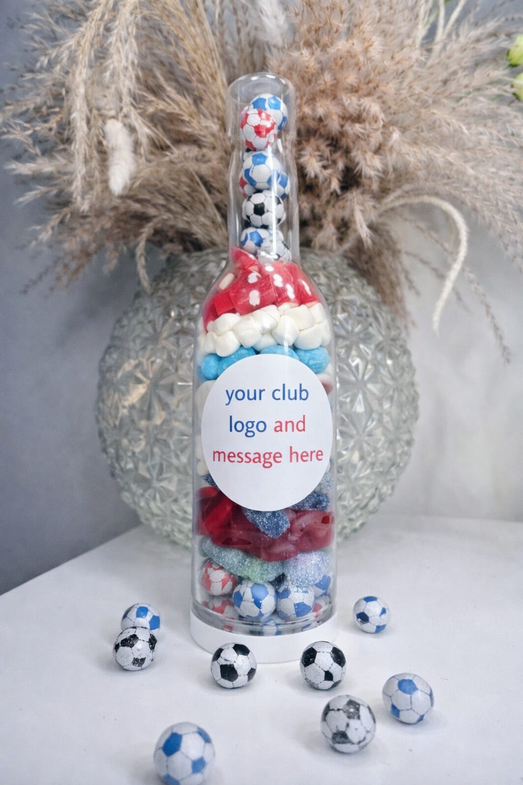Personalised England Football Sweet Bottle Gift