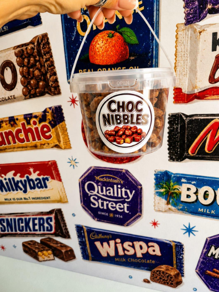 Choc Nibbles Sharing Tub | Chocolate Coated Crunchy Bites | Pick & Mix Sweets | Sweet Gift | Chocolate Treat | UK Sweet Shop Favourite