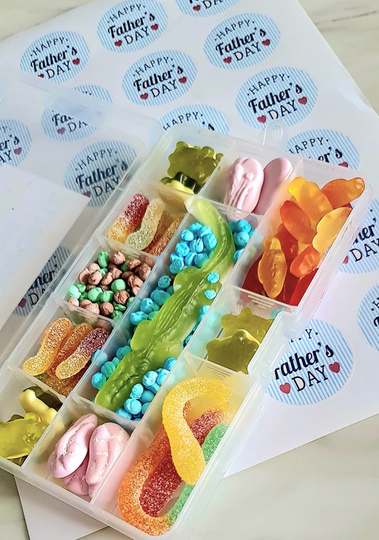 Father's Day Gummy Candy Tackle Box: Fish Sweets Gift