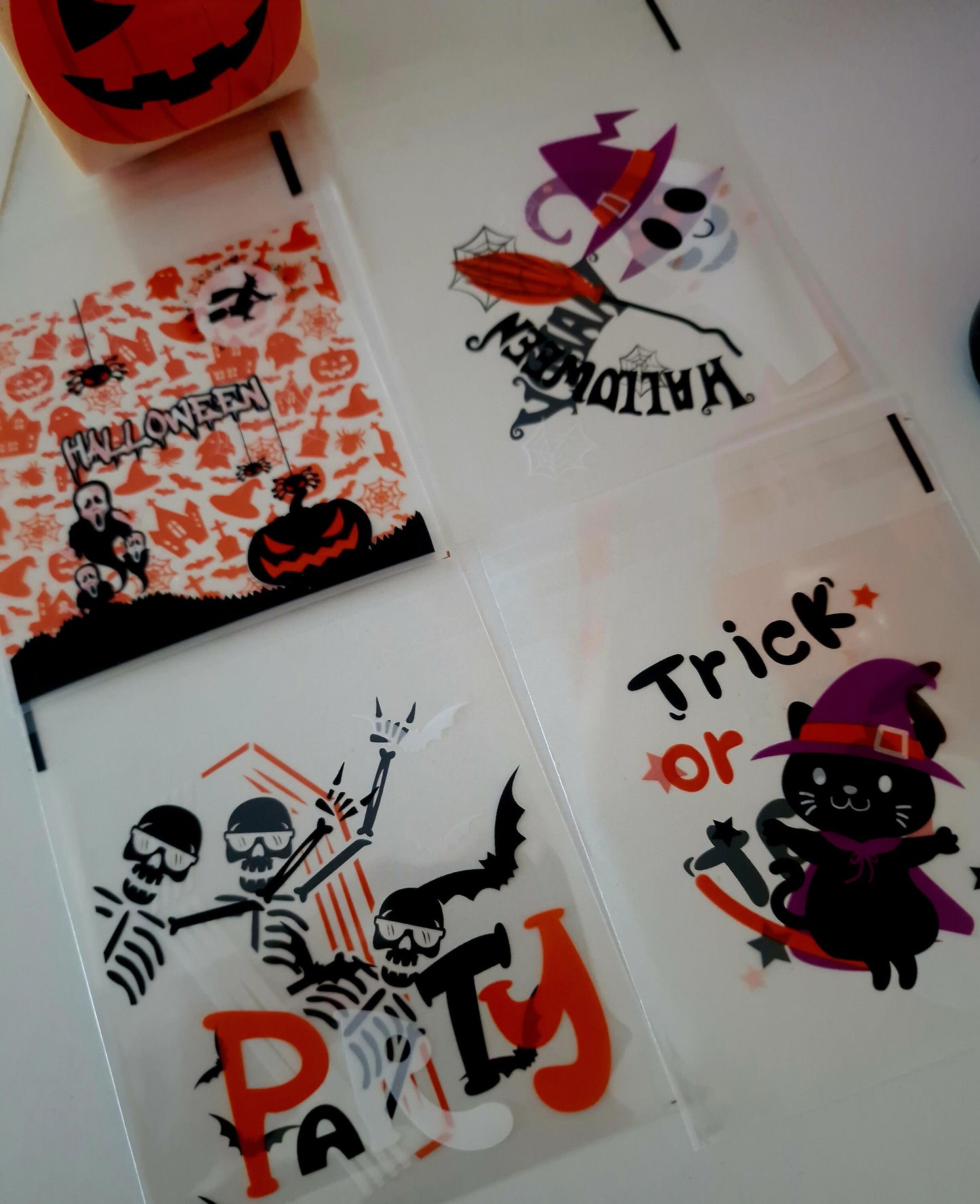 Halloween Trick Or Treat Sweet Bags - halloween sweet bags- halloween treats - prefilled sweet bags