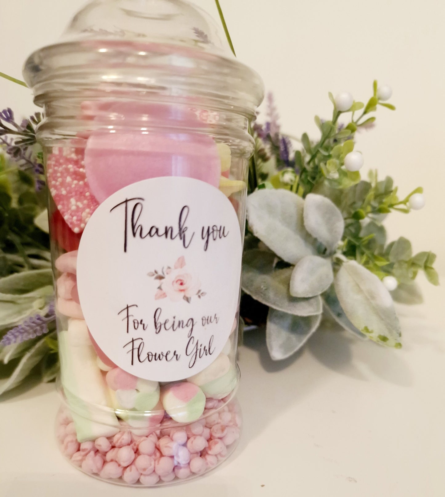 Flower Girl Sweet Jar: Wedding Favor Gift