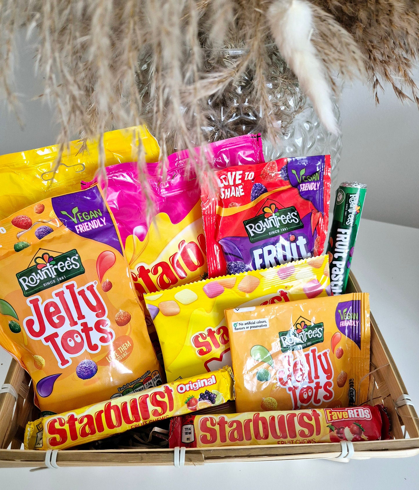 Variety Sweet Hamper: Birthday Thank You Gift with Card