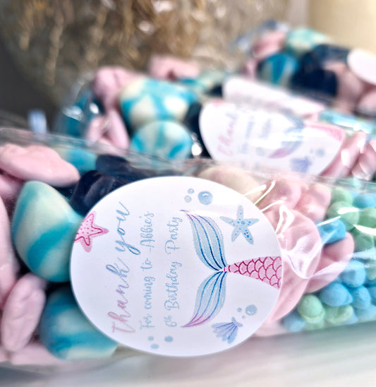 Mermaid Party Favors: Personalized Sweet Cones