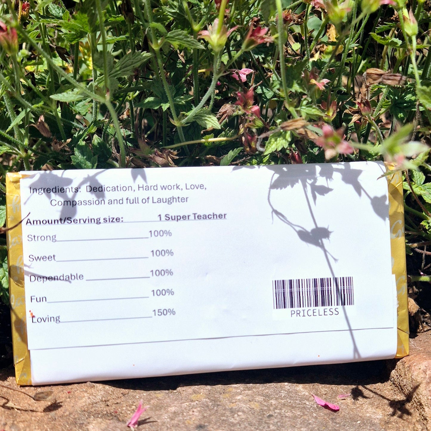 Personalized Teacher Chocolate Bar - 'You Rule' Gift