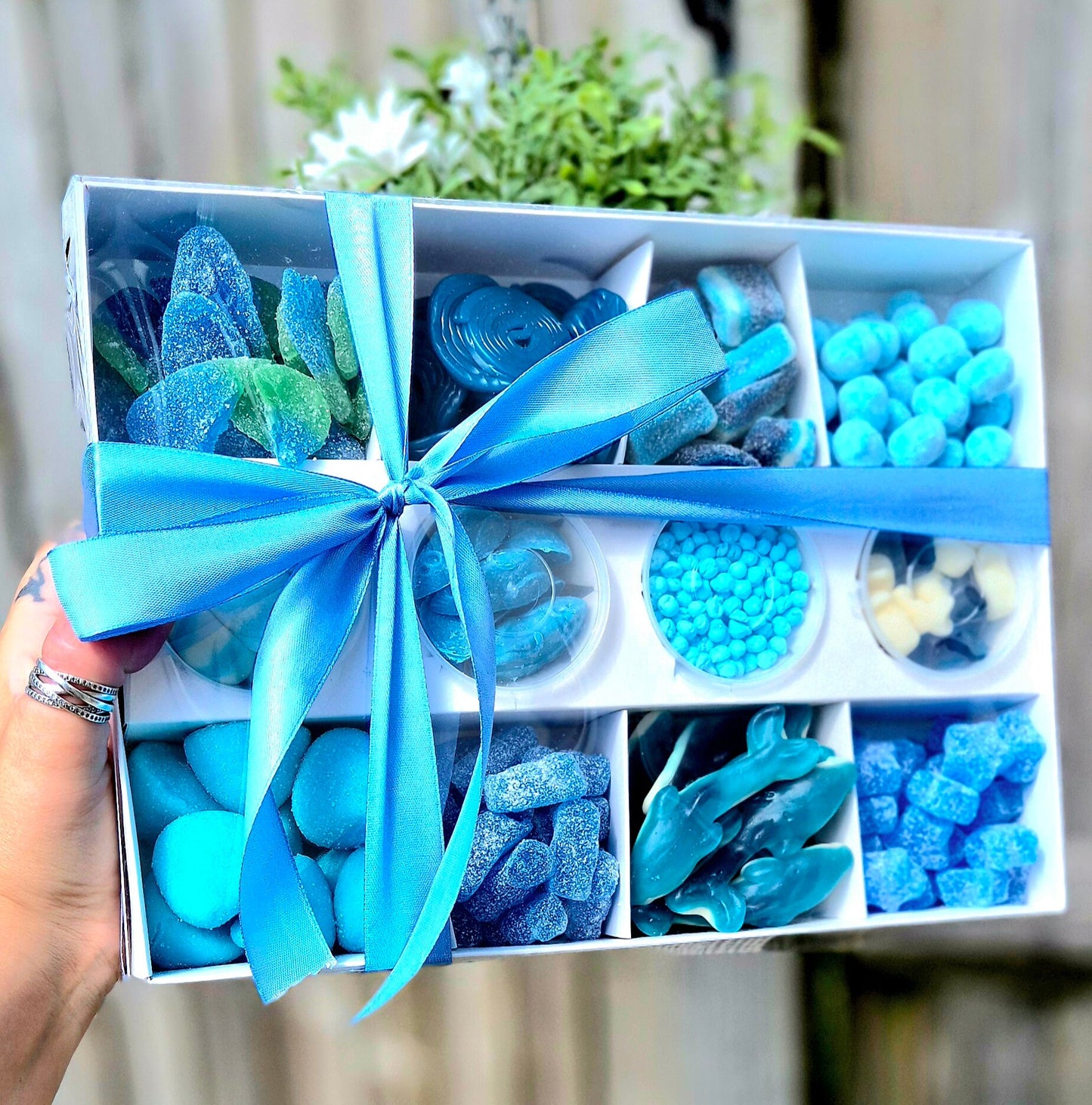 Blue Sweet Treat Box: Mega Candy Selection - Baby Shower