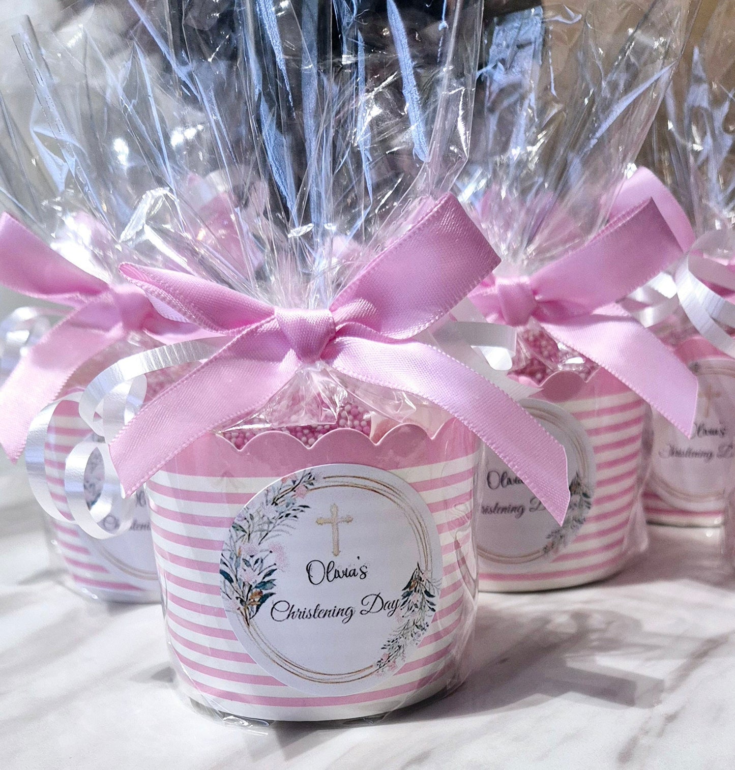 Christening sweet pots -Christening sweet favours