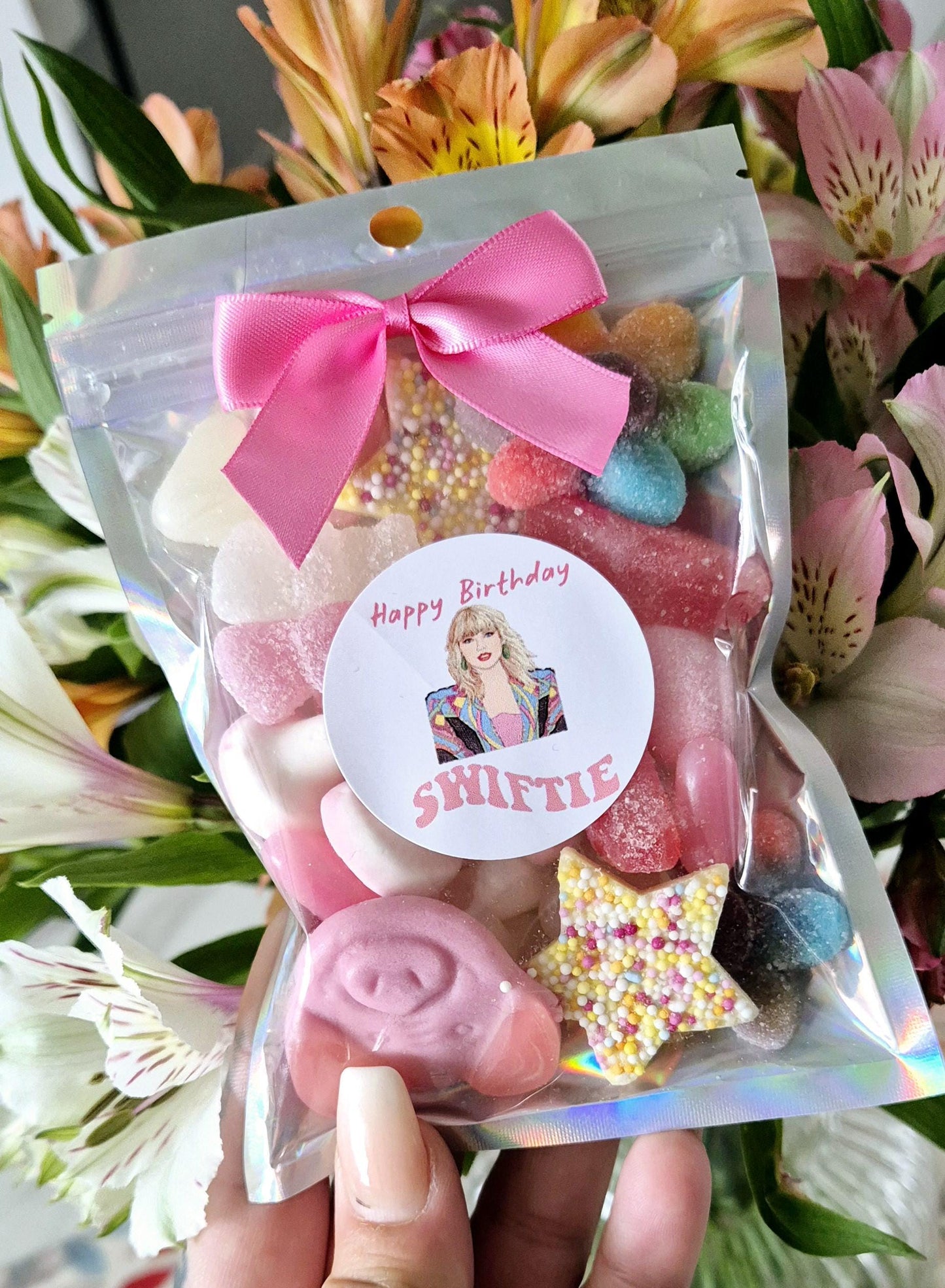 Swiftie Sweet Bag: Holographic Party Favor Pouch