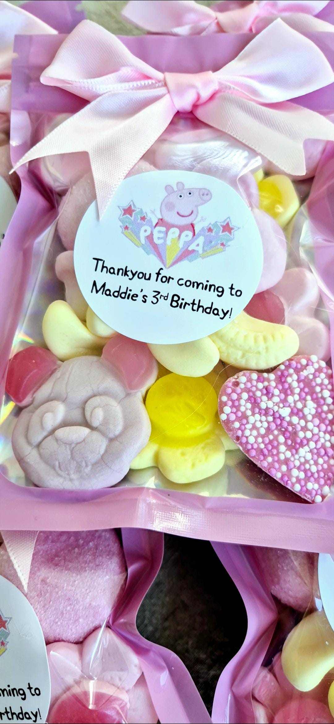 PEPPA- inspired sweet pouches- Party favours -.Sweet bags -PIG