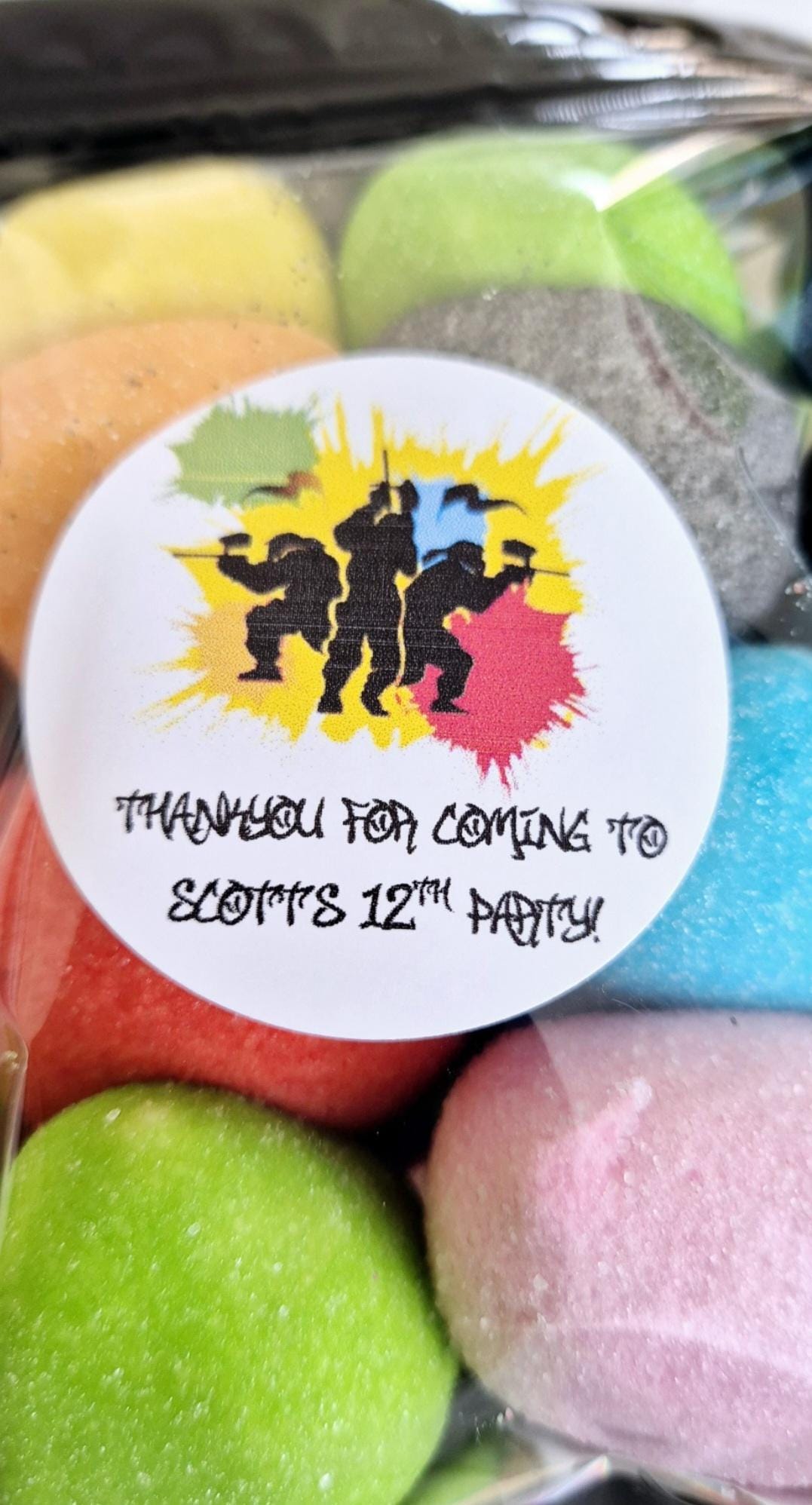 Paintball kebabs- Colourful kebabs - paintball mallows