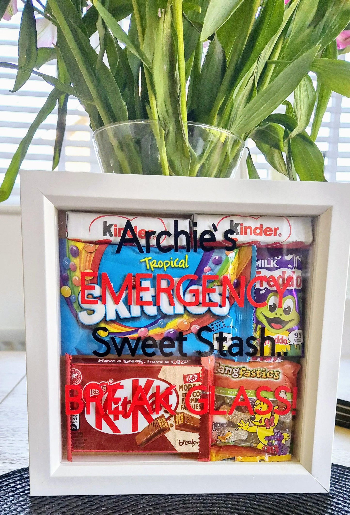 In case of Emergency break glass gift - sweet gift