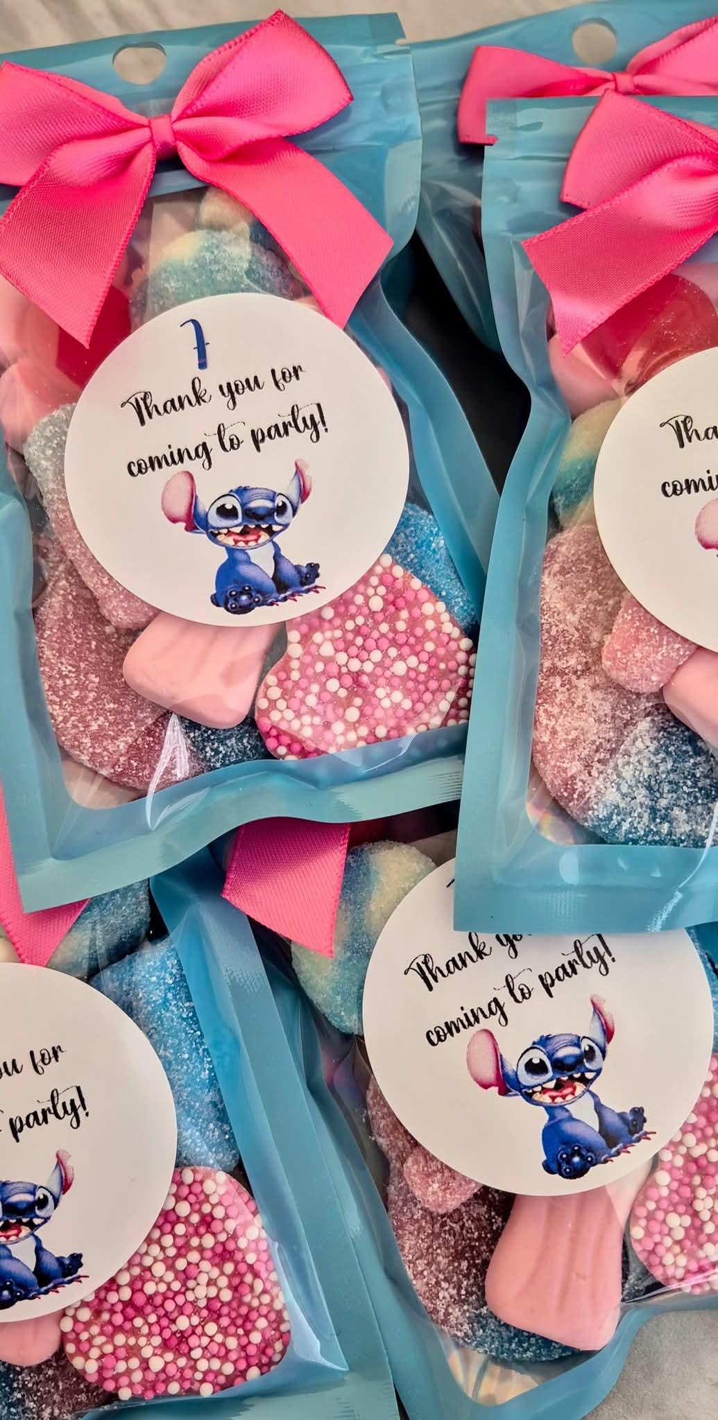 Stitch inspired sweet party favours pouches - Sweet pouches - Birthday favours
