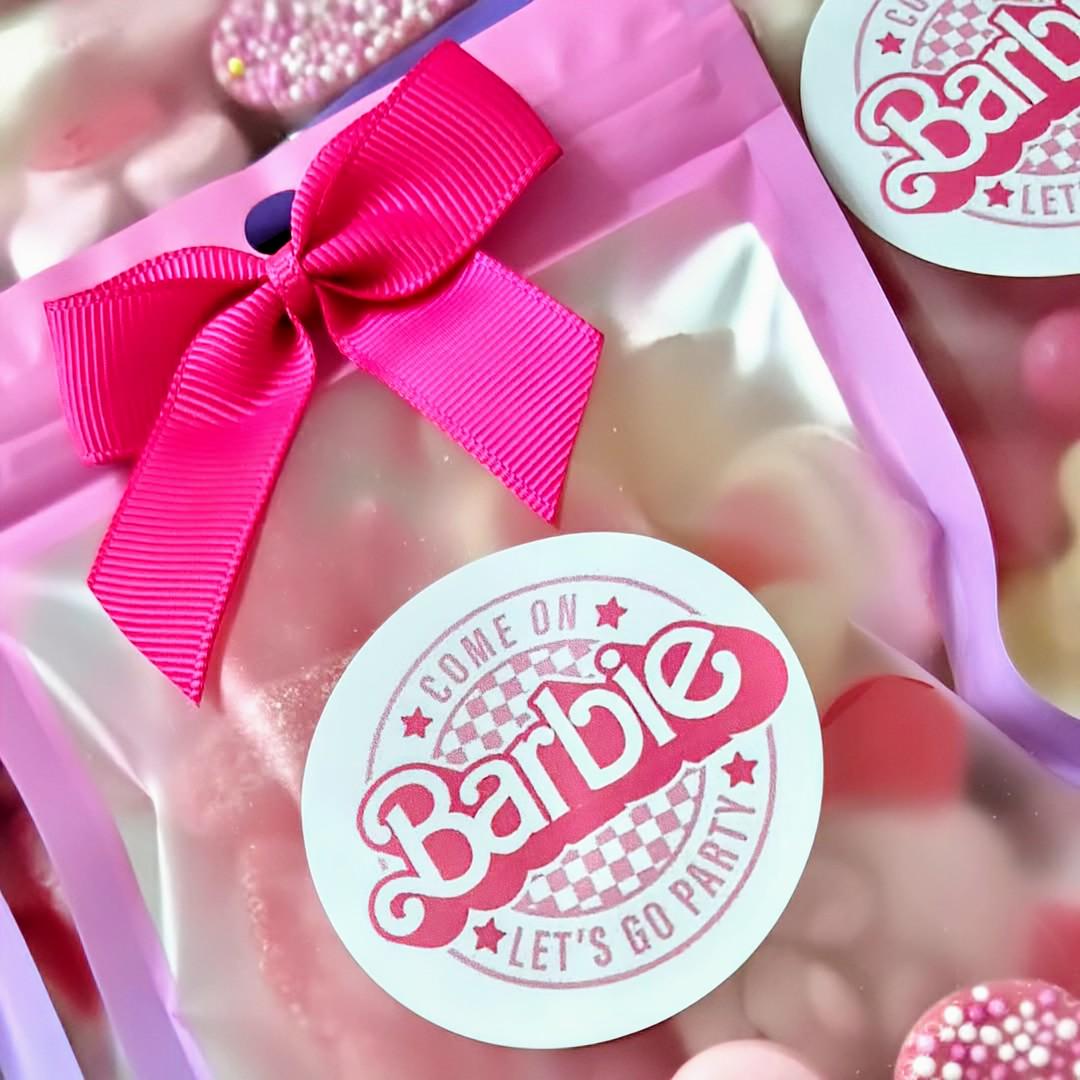 Barbie Party Favor: Pink Candy Treat Bags