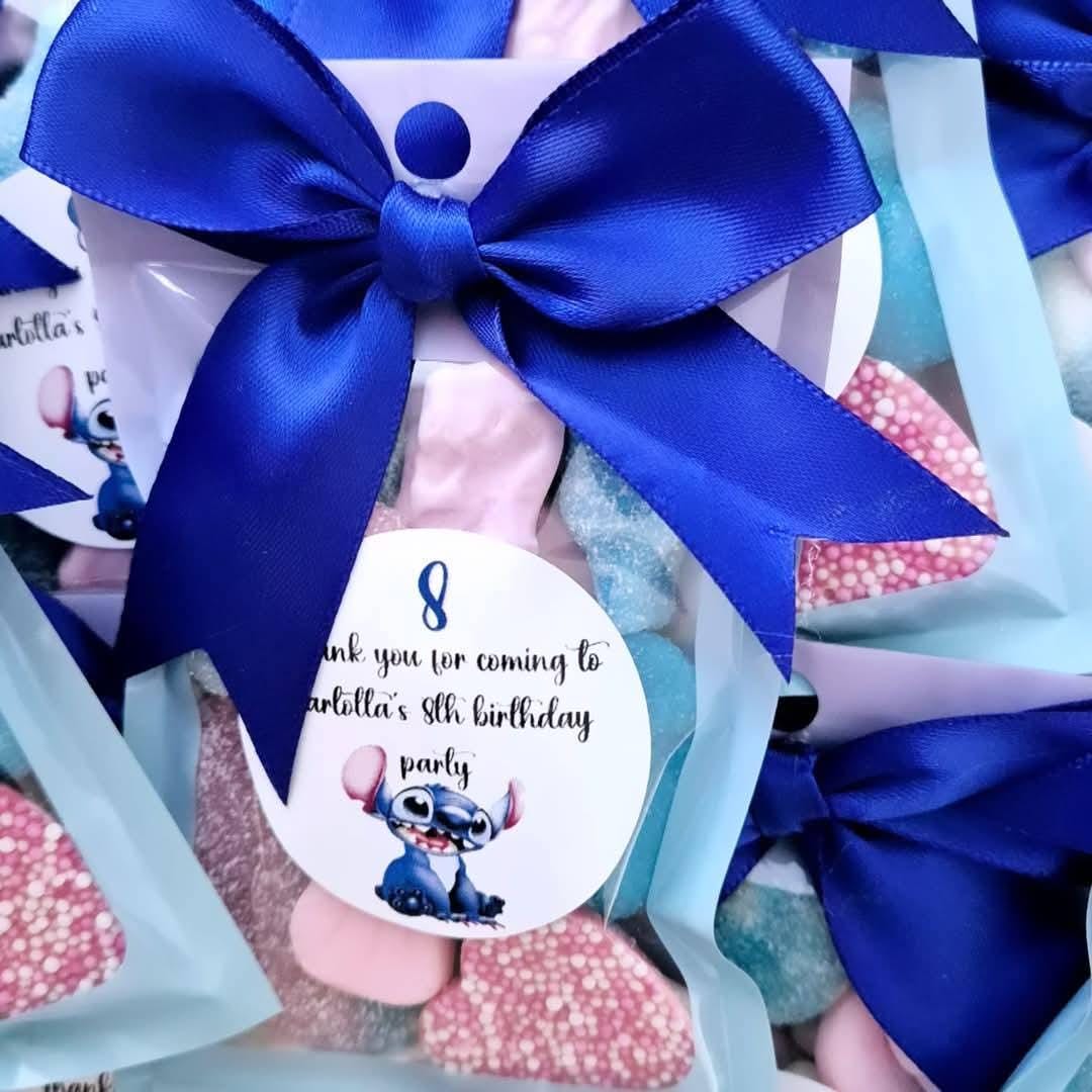 Stitch inspired sweet party favours pouches - Sweet pouches - Birthday favours