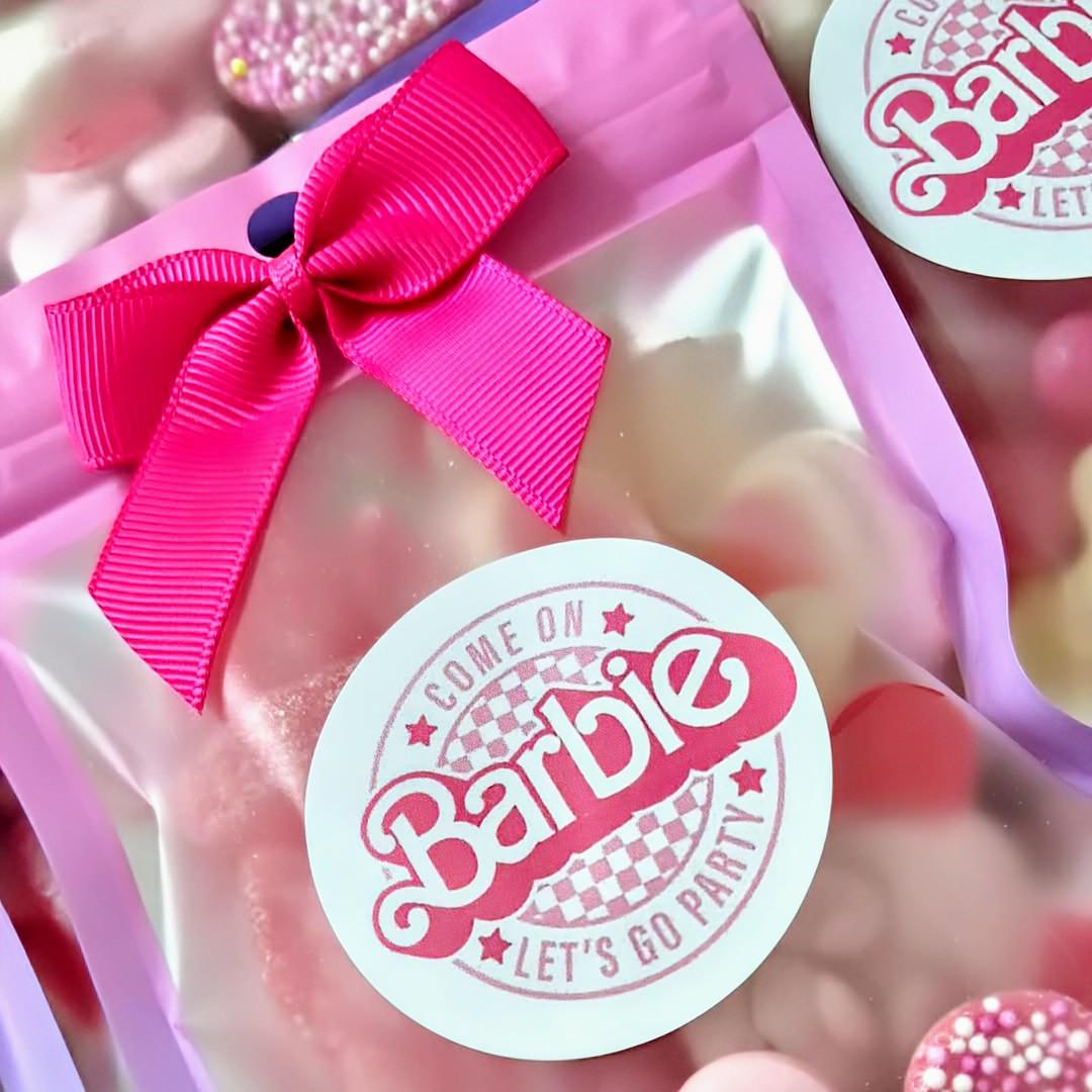 Large Lets go party inspired sweet bags - Party favours - Birthday - treat Bag- prefilled sweet bags