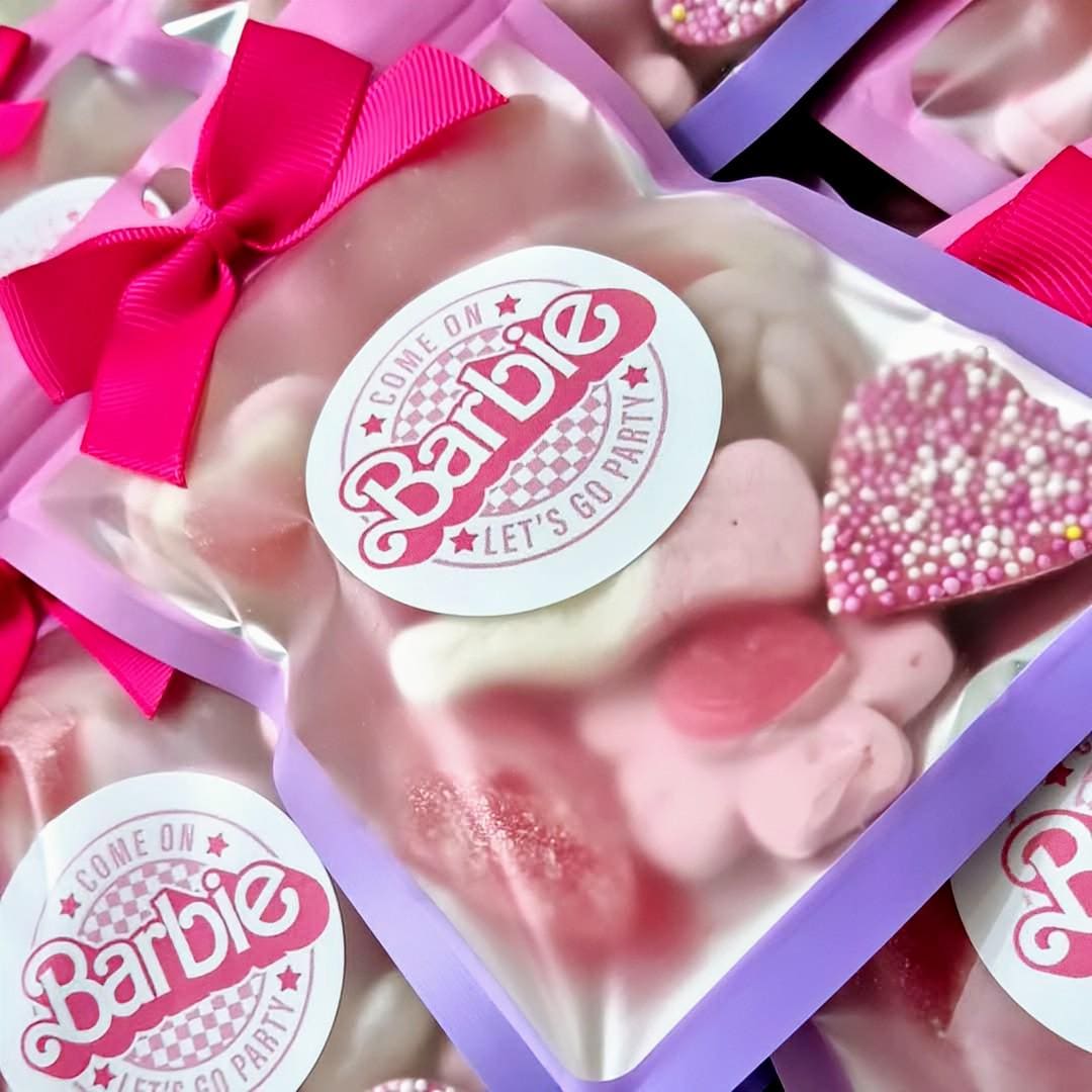 Large Lets go party inspired sweet bags - Party favours - Birthday - treat Bag- prefilled sweet bags