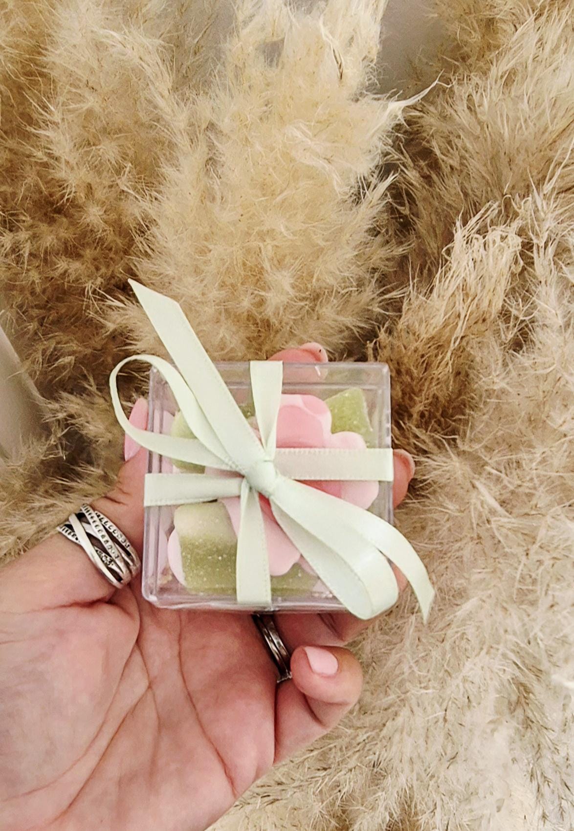 Sweet cubes - Fairy inspired sweet boxes - Personalised filled sweet cubes - Birthday party favours