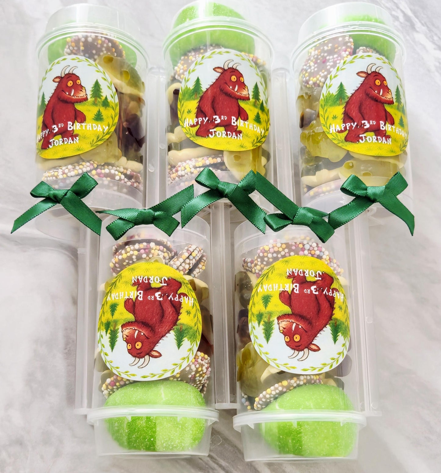 Sweet push pops- Sweets- Party Favours-Gruffalo inspired push pop - Gruffalo themed