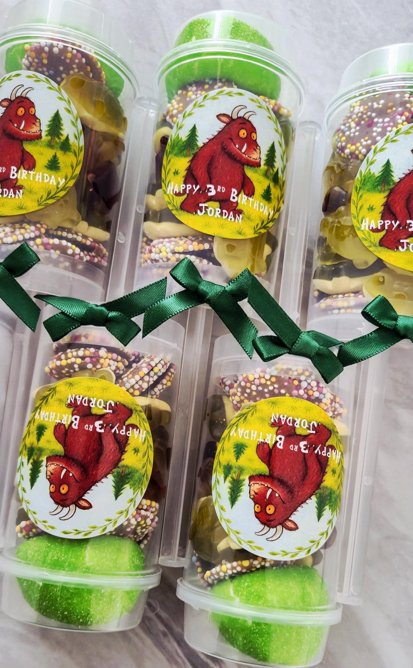 Sweet push pops- Sweets- Party Favours-Gruffalo inspired push pop - Gruffalo themed