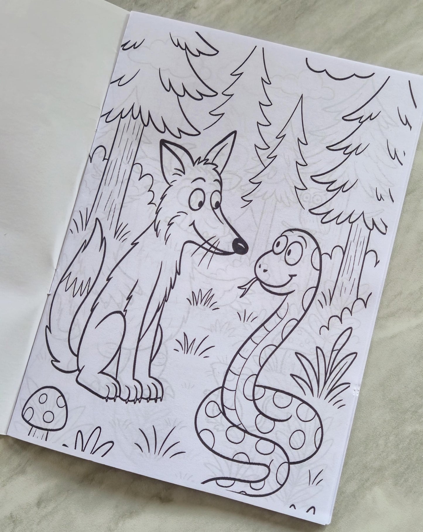 Gruffalo inspired personalised colouring book - Party favour - Kids Party