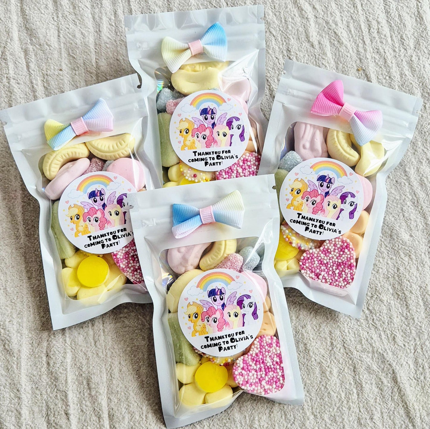 My-Little-Pony Inspired Sweet pouches- Party Favours - Birthday