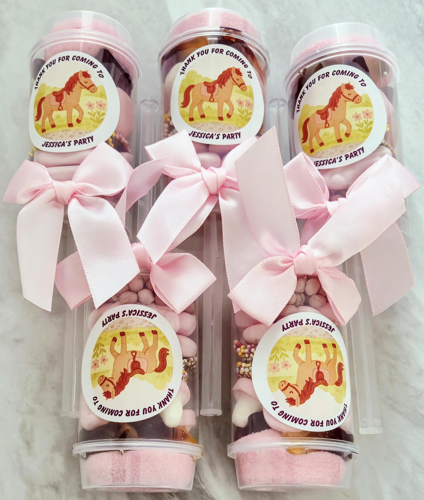 Sweet push pops- Sweets- Party Favours-Horse inspired push pop - Horse themed