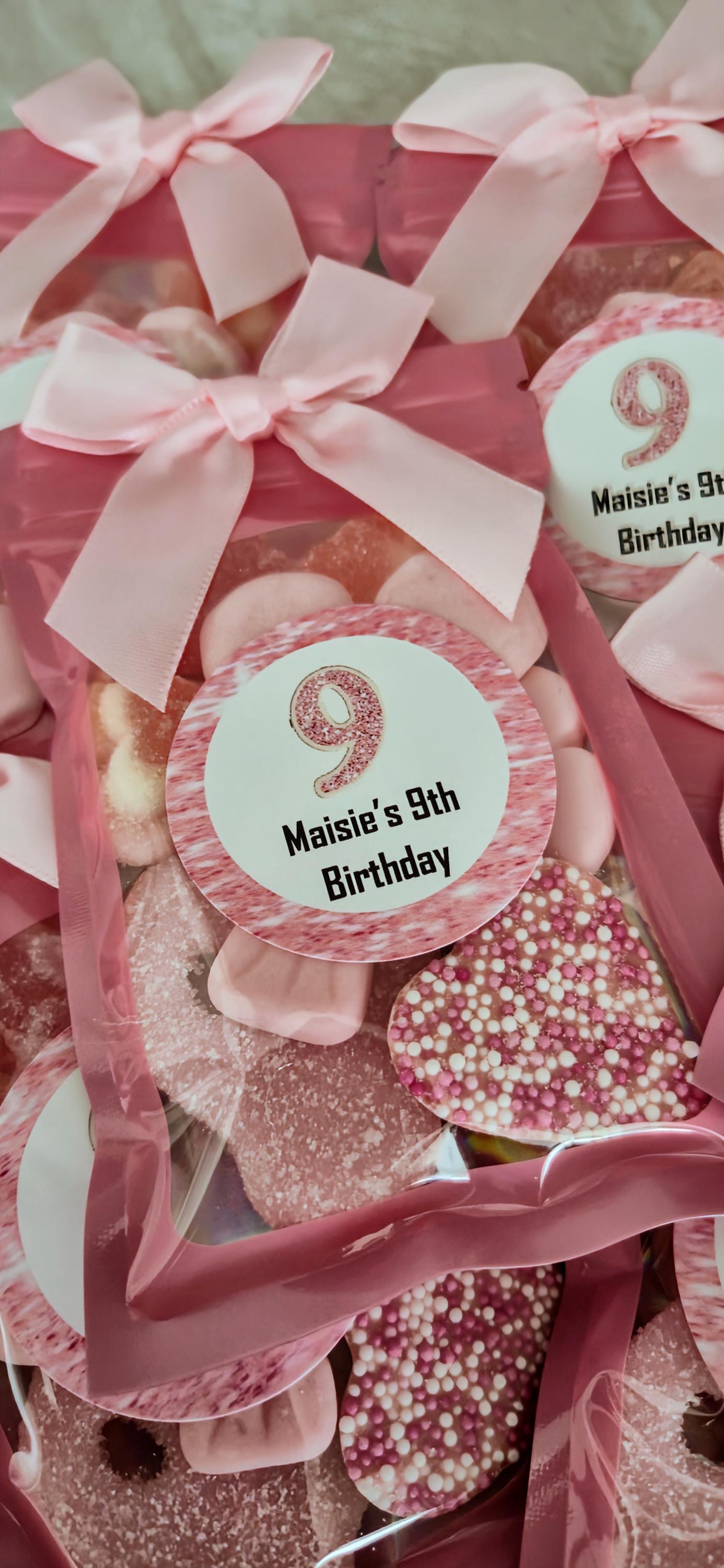 Party Favours | Birthdays | Girls Birthday Party | prefilled sweet bags| personalised sweets