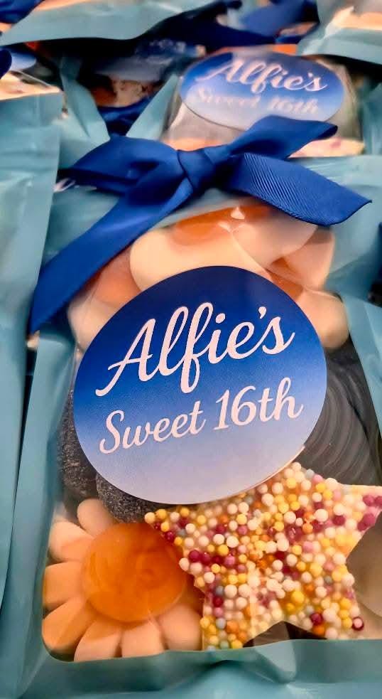 Party Favours | Birthdays | Boys Birthday Party | Sweet sixteen | prefilled sweet bags| personalised sweets