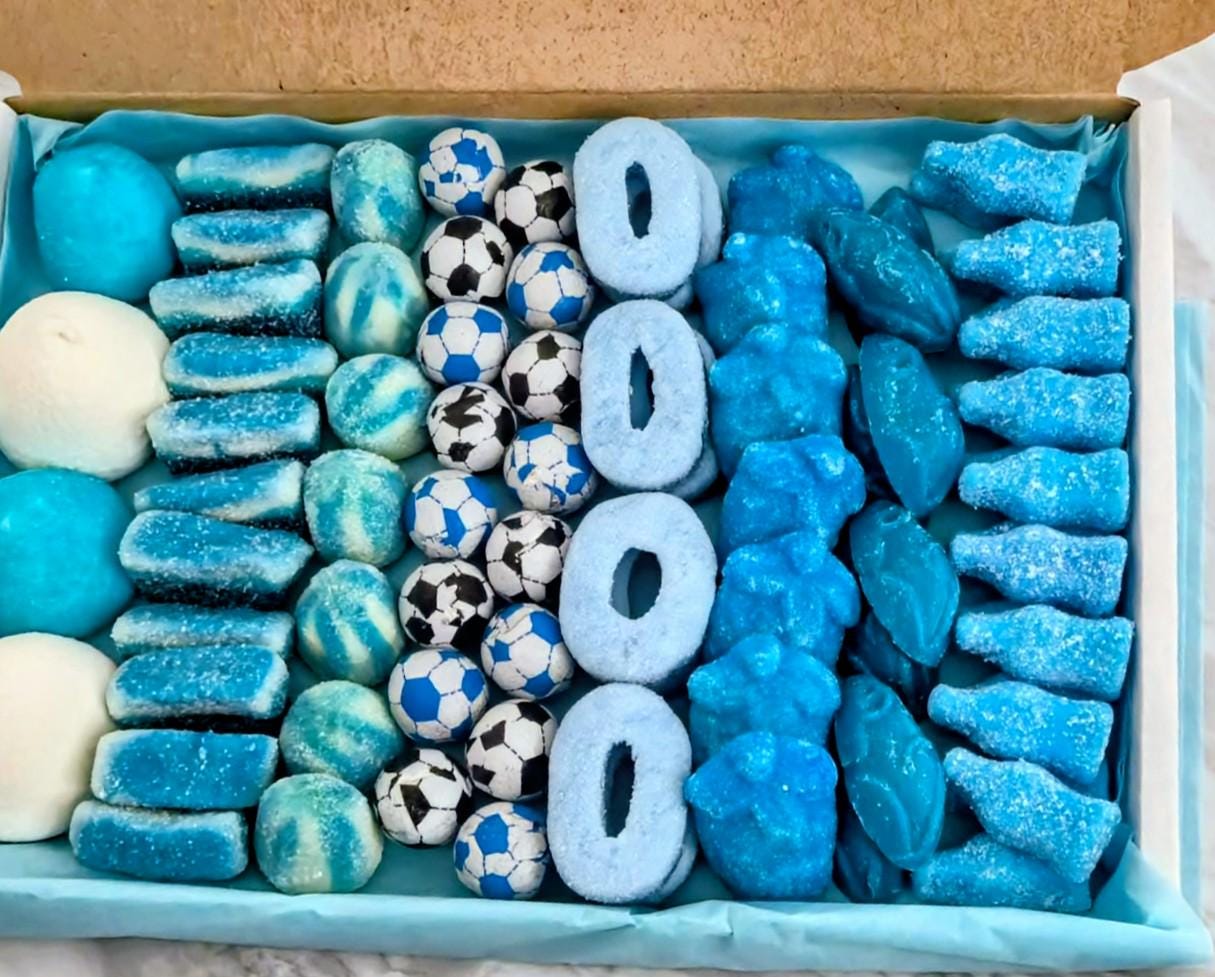 Personalized Football Sweets Letterbox Gift- Birthday