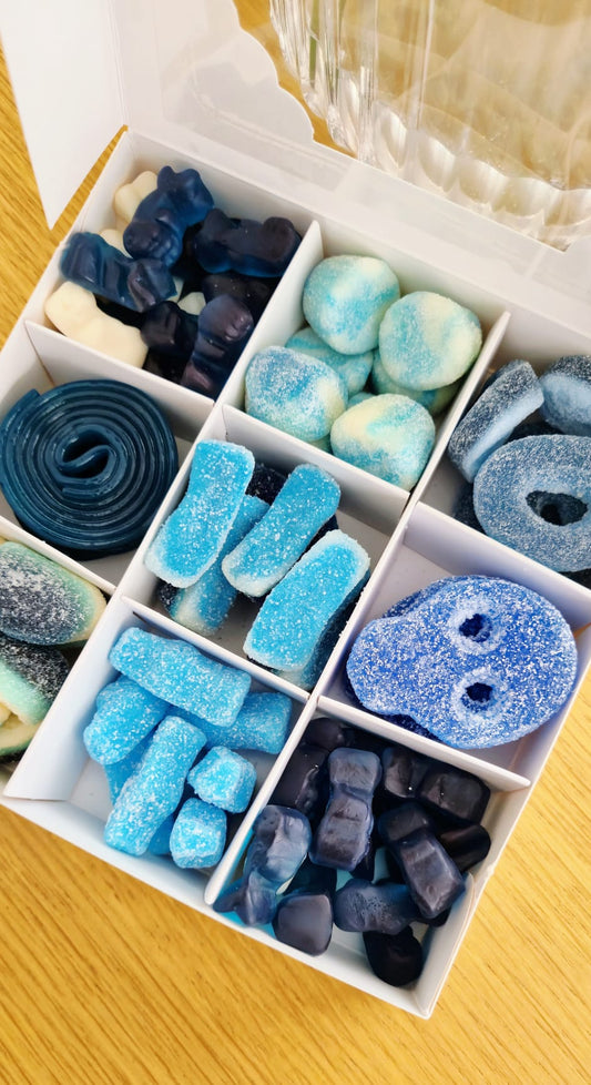 Personalised Blue Pick & Mix Sweet Gift Box