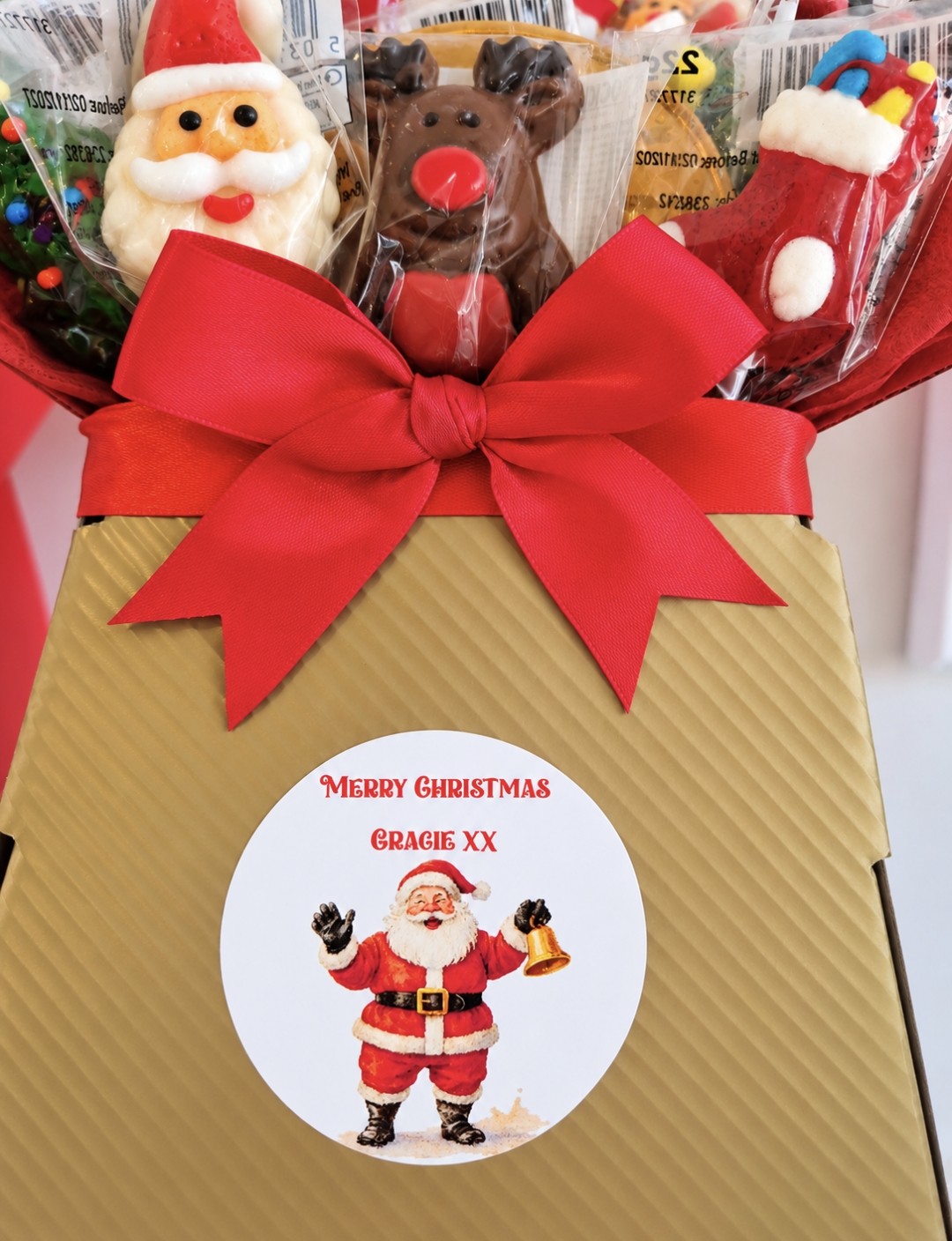 Personalised Christmas Sweet & Chocolate Bouquet