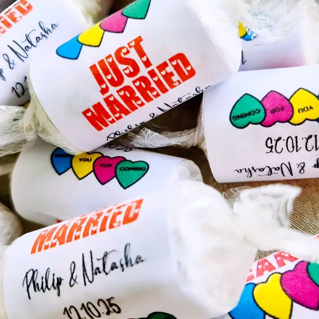 Custom Swizzel Love Hearts – Wedding & Engagement Favours