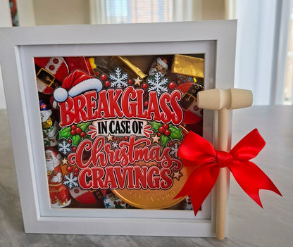 Christmas Break Glass Chocolate Gift Frame | Novelty Christmas Gift