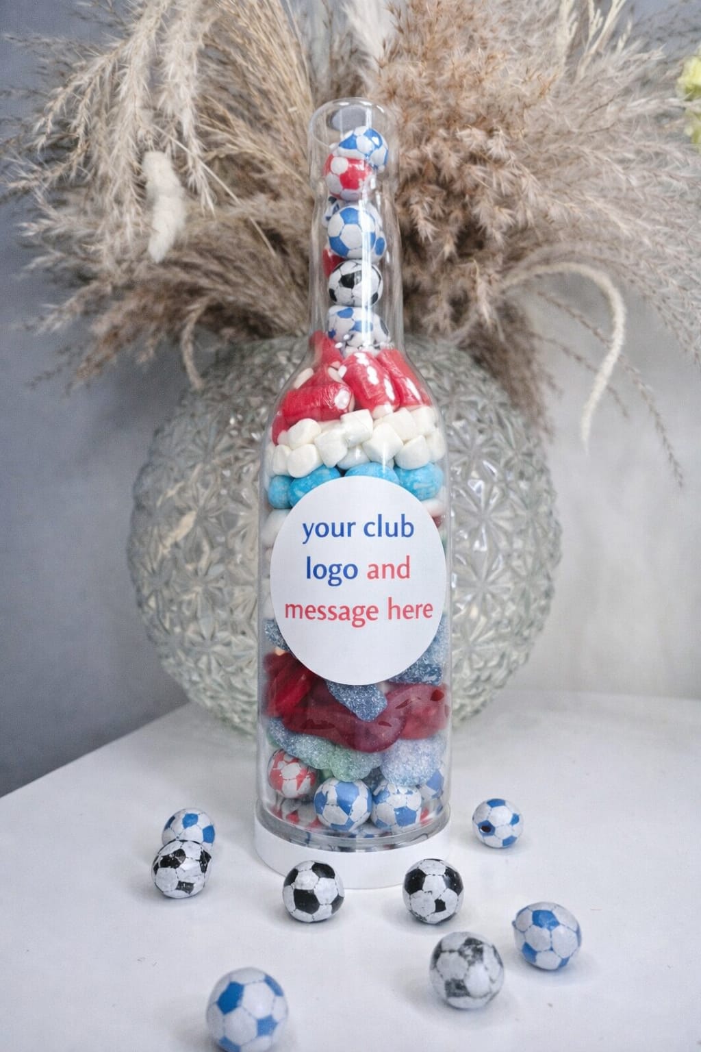 Personalised England Football Sweet Bottle Gift