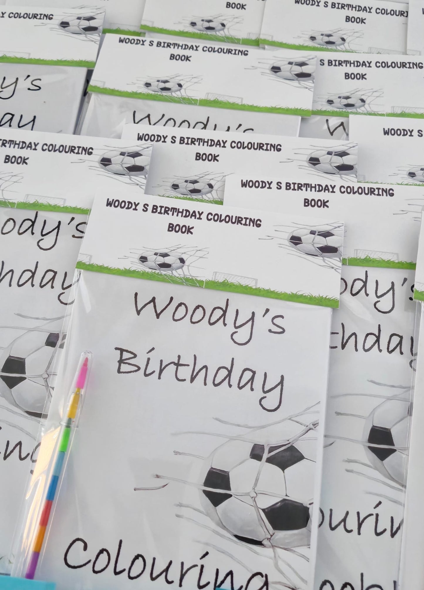 Personalised Football Colouring Books