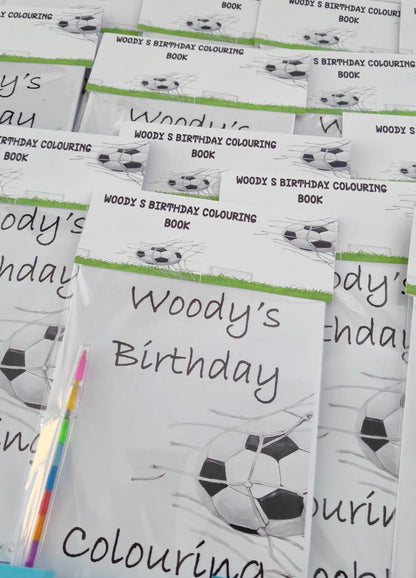 Personalised Football Colouring Books