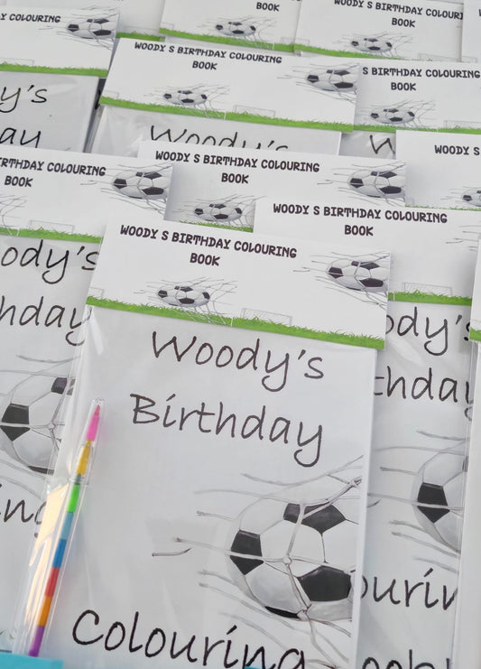 Personalised Football Colouring Books