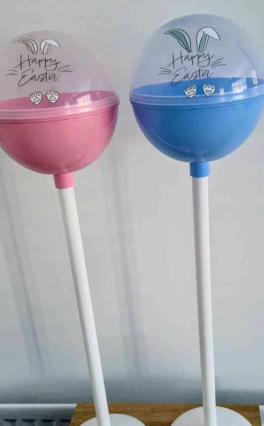 Giant Easter Fillable Plastic Lolipops