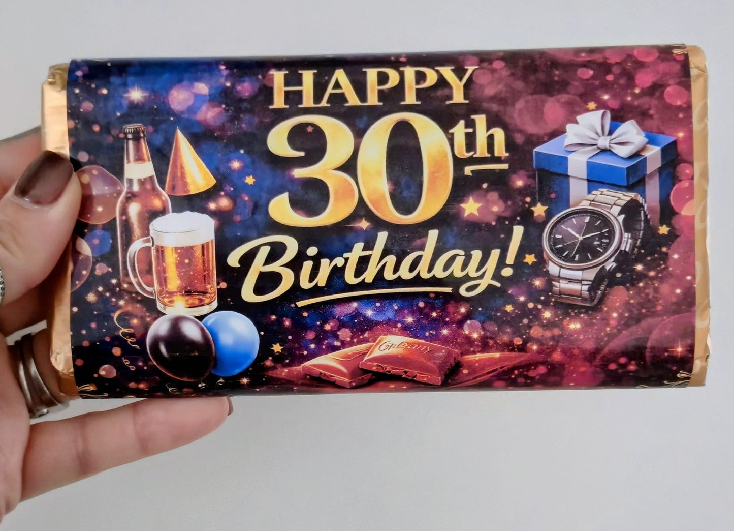 Happy 30th Birthday Chocolate Bar | Party Favour & Gift