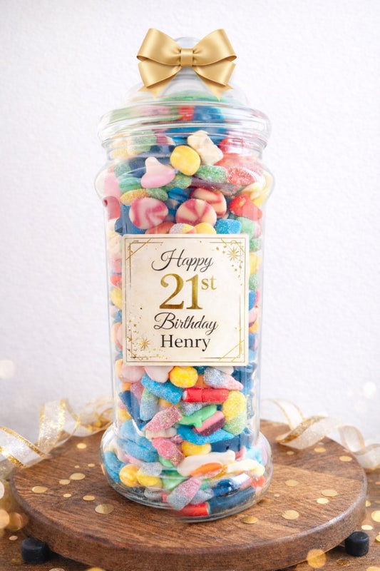 Personalised 2.5L Pick & Mix Sweet Jar