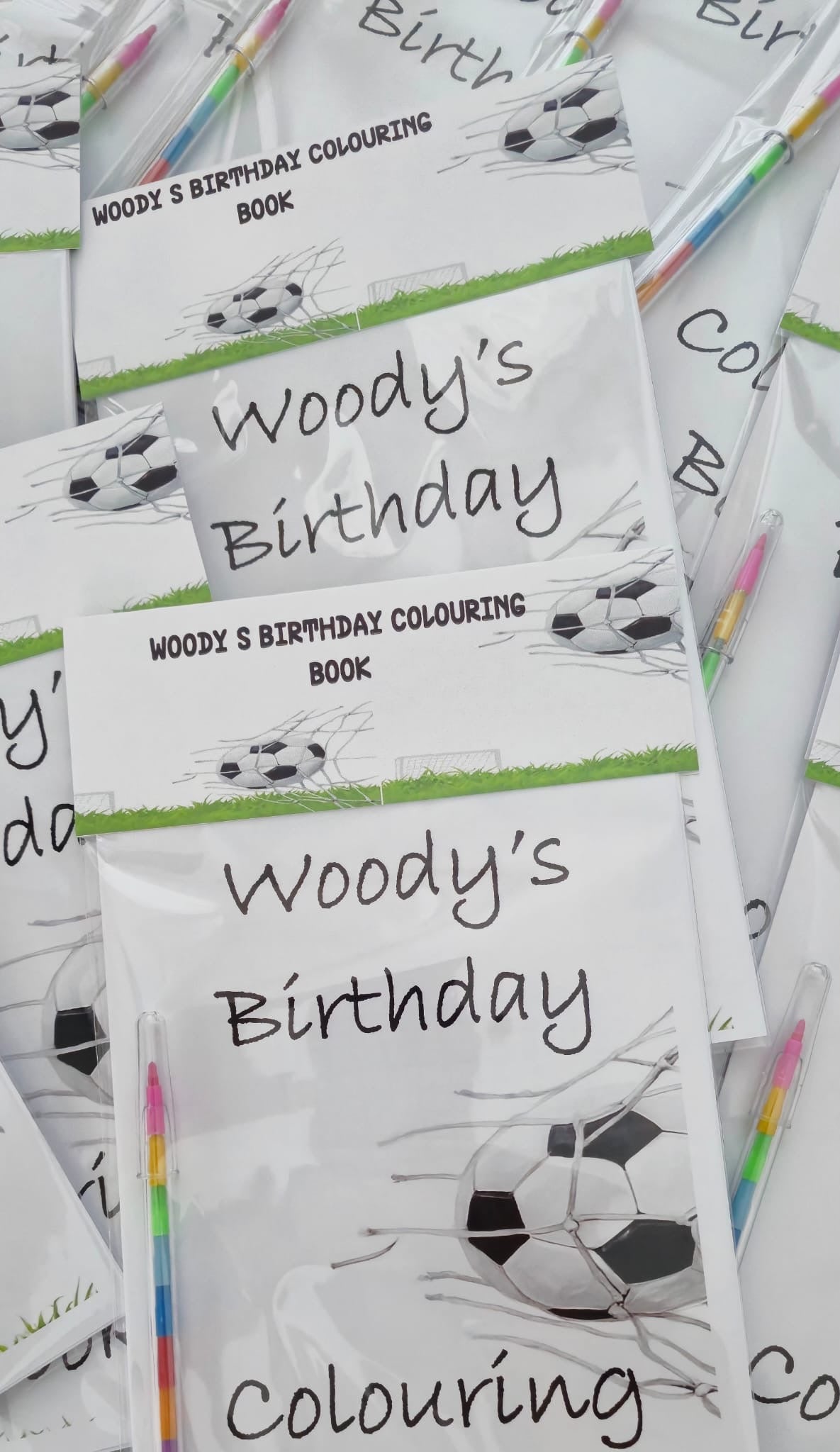 Personalised Football Colouring Books