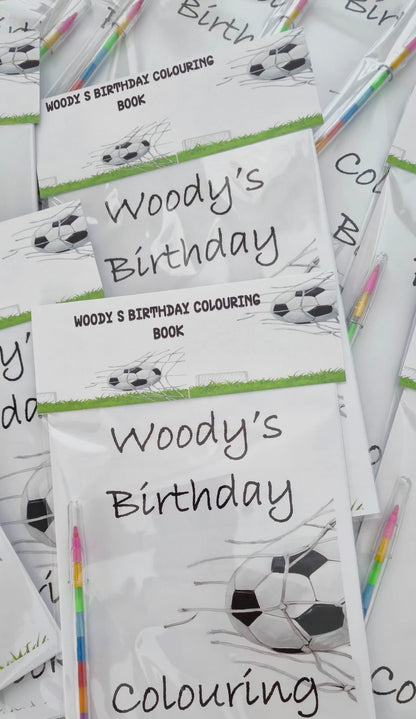 Personalised Football Colouring Books