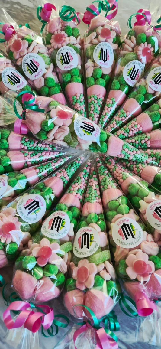 Personalised Wicked Party Sweet Cones | Wicked Party Favours