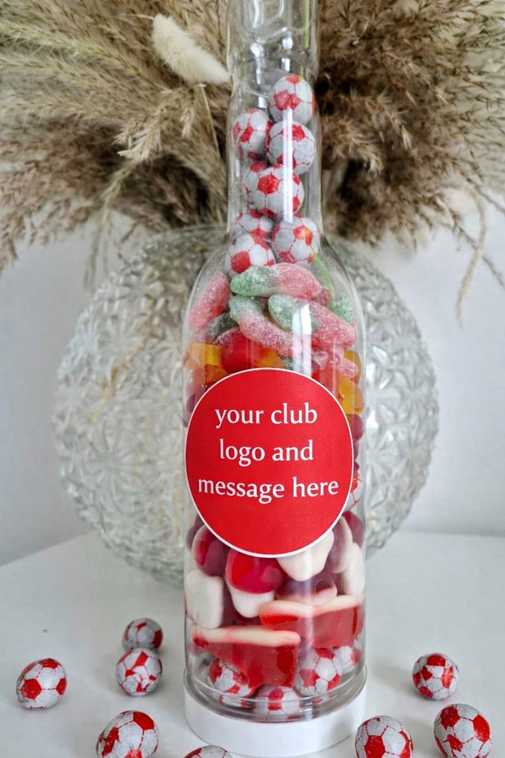 Liverpool Football Sweet Bottle – Personalised Chocolate & Sweet Gift
