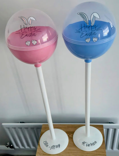 Giant Easter Fillable Plastic Lolipops