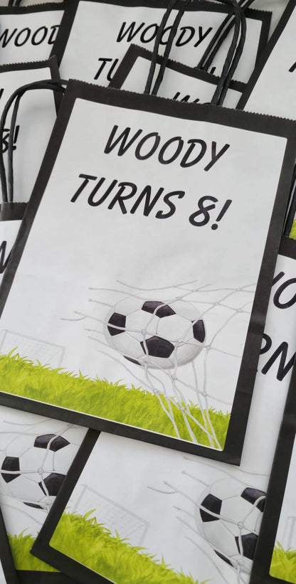Personalised Football Party Bags